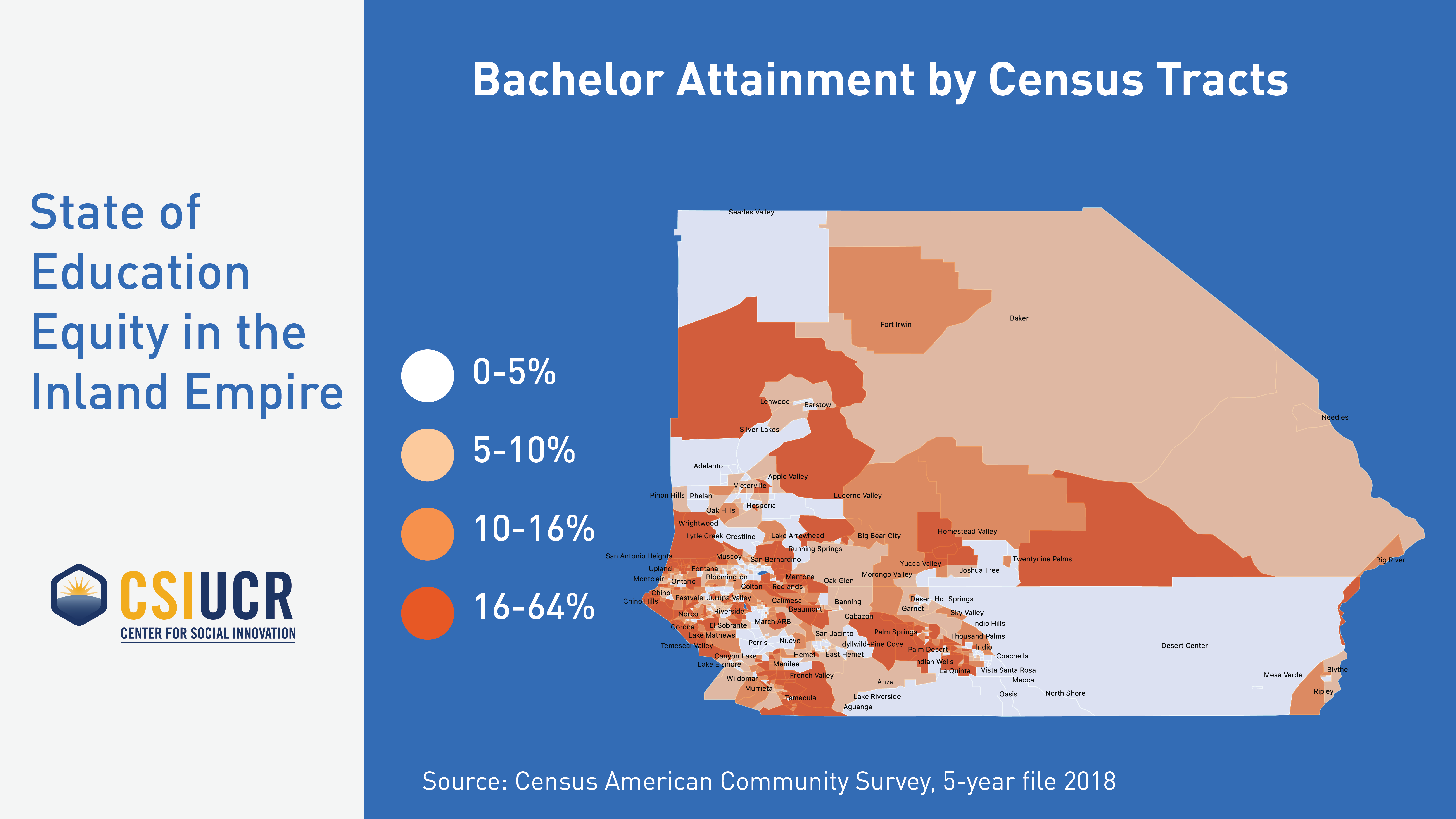 Bachelor Attainment by Census Tracts
