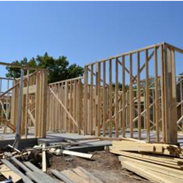 Image of house's foundation being developed