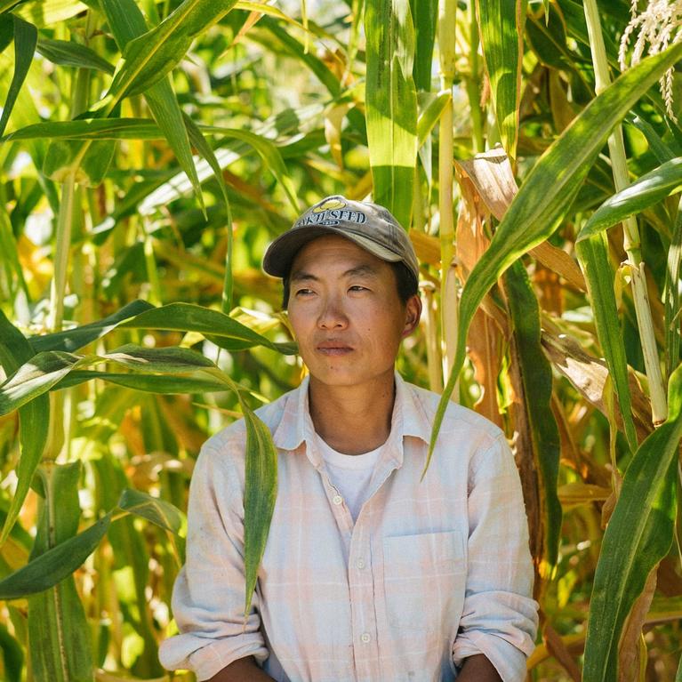 Kristyn Leach, who runs Namu Farm in the Sacramento Valley, started a community-supported agriculture program to provide local Asian American families with culturally-relevant produce.