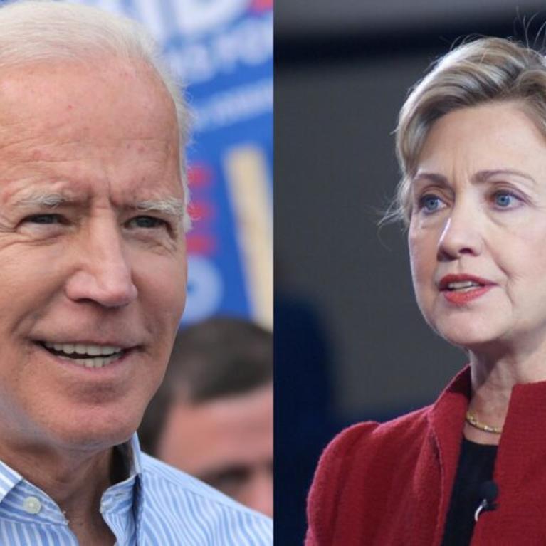 Image of Joe Biden (left) and Hillary Clinton (right) Photo Credit: Gage Skidmore