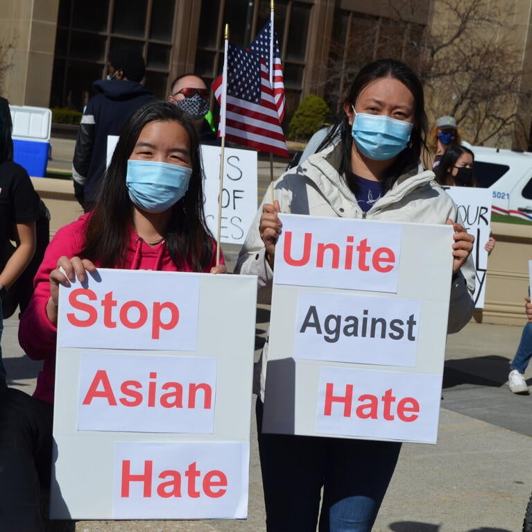 Detroit Stop the Hate Against the Hate rally in downtown Detroit. | Ken Coleman photo