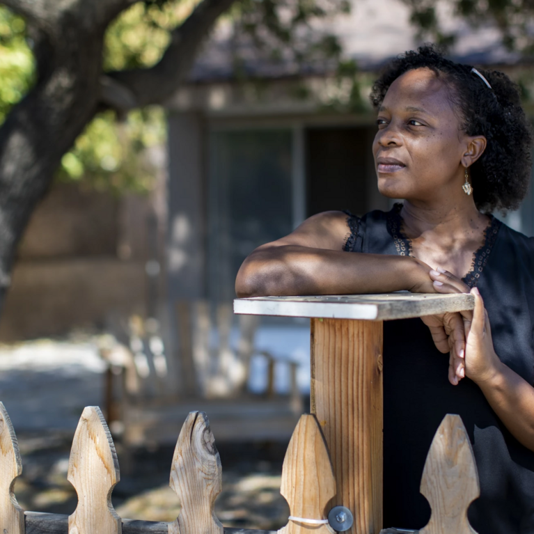 “It felt like a homecoming in a way,” Fatima Nelson says of her family’s move from Long Beach to Moreno Valley, where she sees “a lot more shades and colors.”(Gina Ferazzi / Los Angeles Times)