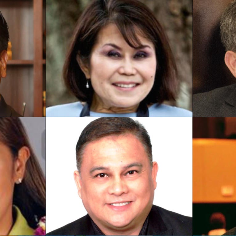 Filipinos for Trump. (L-R): Sean Reyes, Vellie Dietrich-Hall, Eddie Calvo; Second row (L-R): Shirlene Ostrov, Herman Martir and Ron Falconi