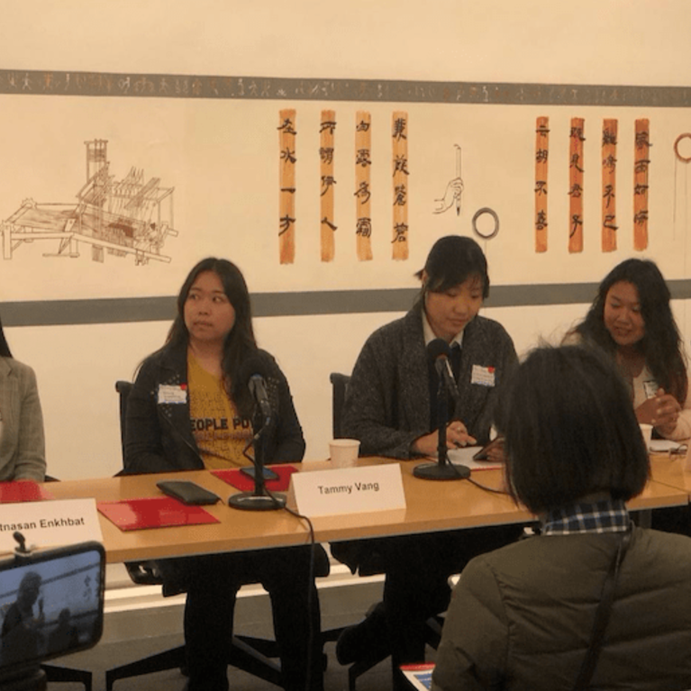 Image of 5 Panelists during an event for AAPI community