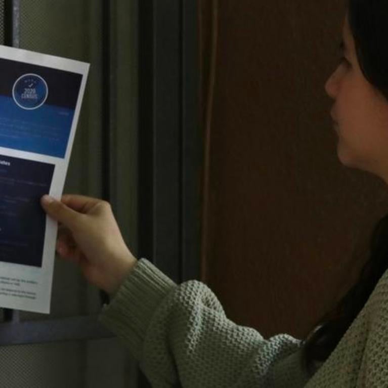 Photo of Tamara Canvassing in an Inland Empire Home