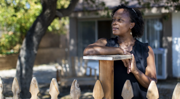 “It felt like a homecoming in a way,” Fatima Nelson says of her family’s move from Long Beach to Moreno Valley, where she sees “a lot more shades and colors.”(Gina Ferazzi / Los Angeles Times)