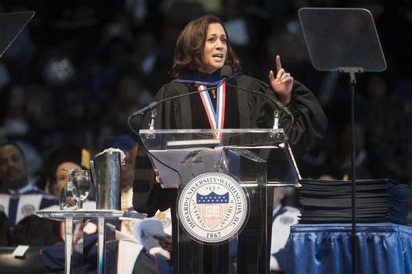 Kamala Harris speaking at Howard University