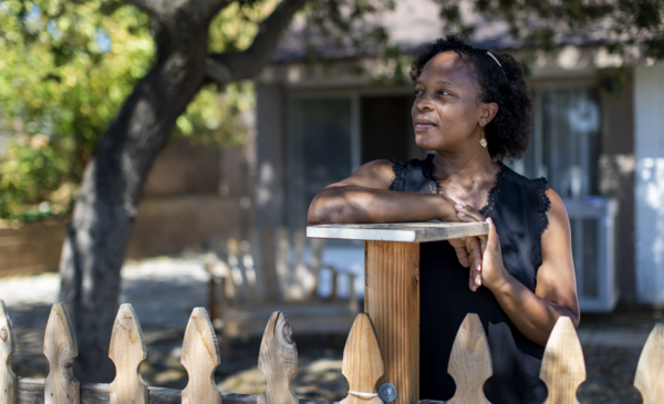 “It felt like a homecoming in a way,” Fatima Nelson says of her family’s move from Long Beach to Moreno Valley, where she sees “a lot more shades and colors.”(Gina Ferazzi / Los Angeles Times)