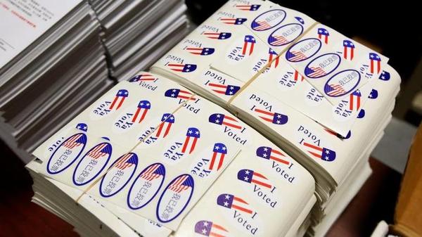 Image of Voter Stickers for an American Election