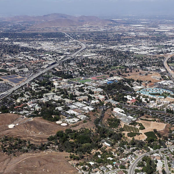 Aerial shot of UC Riverside