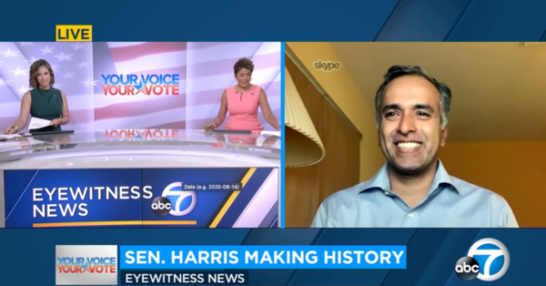 KABC7 Interview of Karthick on Sen. Harris