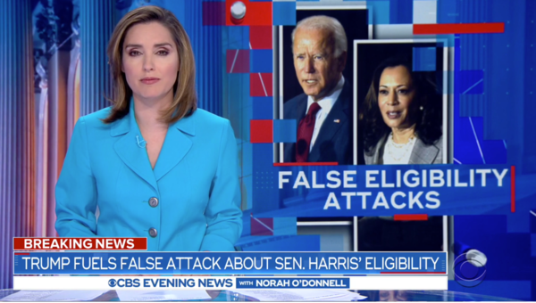 CBS News Story on Kamala Harris as Biden's VP