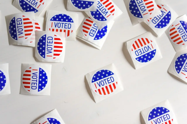 photo from Pexels.com https://www.pexels.com/photo/stickers-with-i-voted-inscription-and-flag-of-usa-1550339/ by Element5 Digital