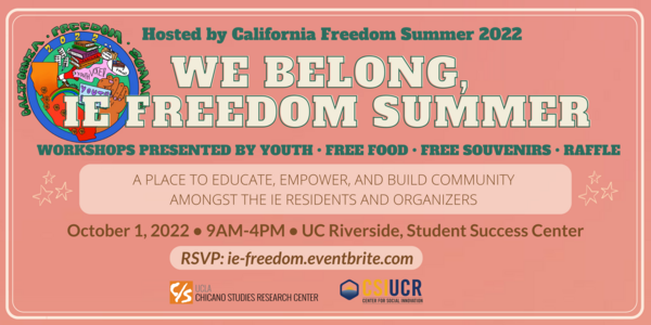 We Belong, IE Freedom Summer Summit