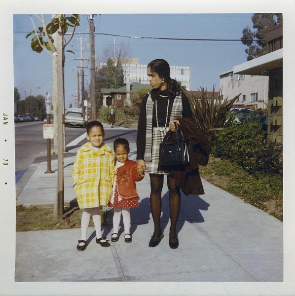 Kamala Harris, left, with her sister, Maya, and mother, Shyamala, in Berkeley, Calif., in 1970.Credit...Kamala Harris campaign, via Associated Press