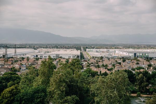 Warehouses have sprawled across the land in the Inland Empire. Credit...Bethany Mollenkof for The New York Times