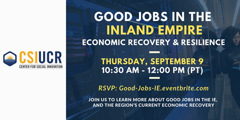 Good Jobs in the Inland Empire