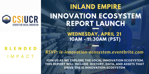 IE Innovation Ecosystem Launch Flyer