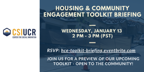 Event: Housing & Community Engagement Toolkit Briefing
